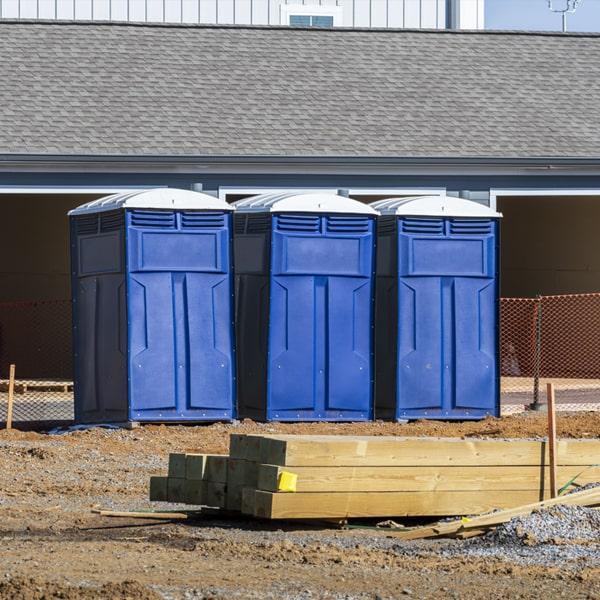 Heavy-duty construction site porta potty in Salisbury, Maryland